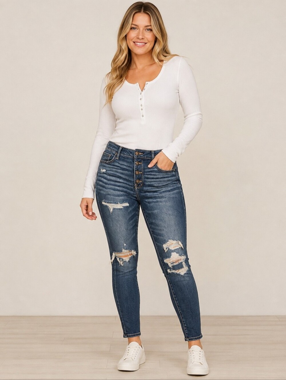 ❤️ AMERICAN EAGLE HIGH RISE EXPOSED BUTTON FLY SKINNY JEANS / JEEGGINGS, 14S